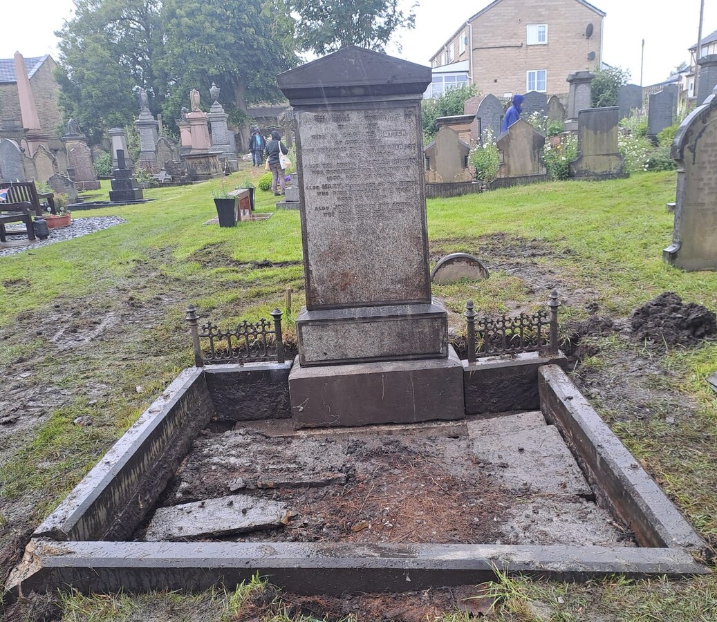 Hutton grave now needed tidying